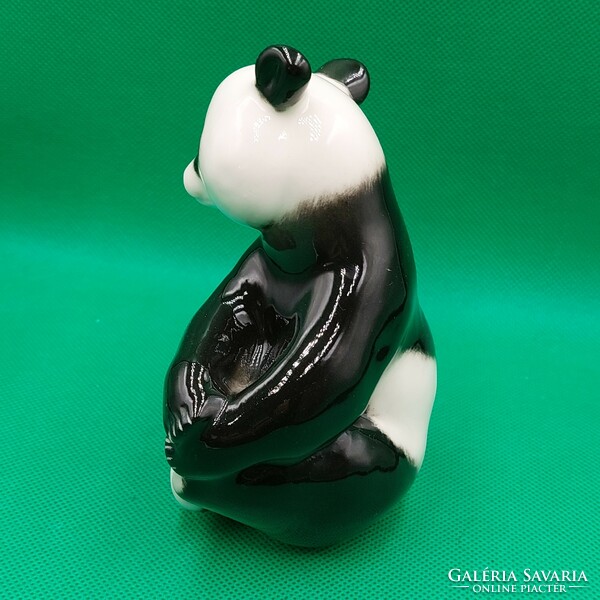 Ritka gyűjtői Lomonosov porcelán Panda figura