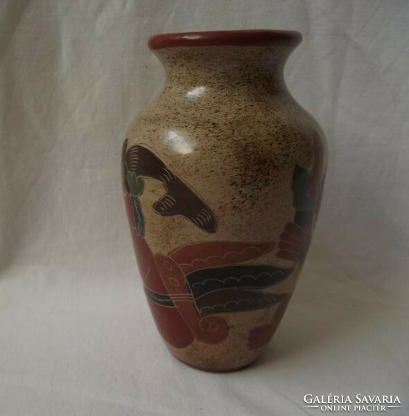 Ceramic vase with an oriental pattern