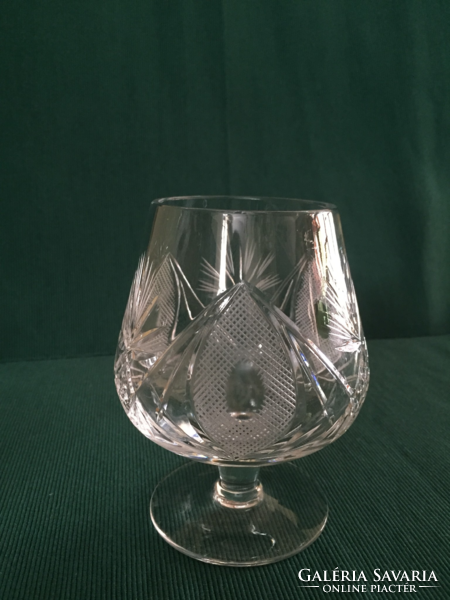 Crystal cognac glasses