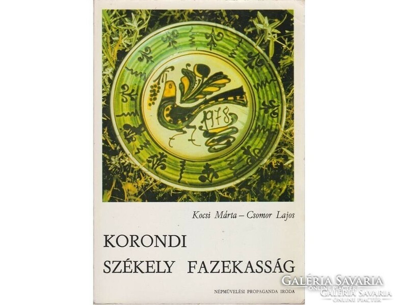 Korondi Székely pottery is extremely richly illustrated