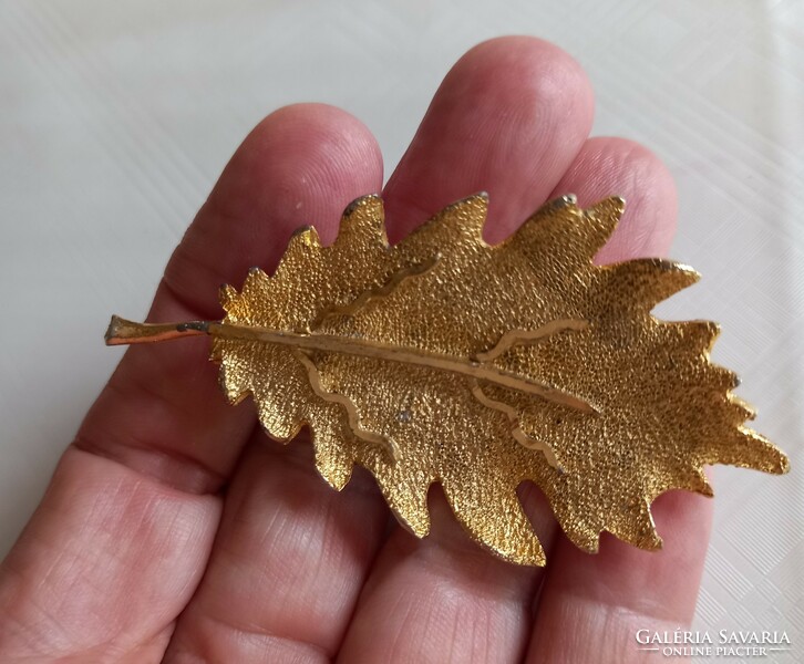 Signal bsk vintage vintage leaf shape kituzo brooch