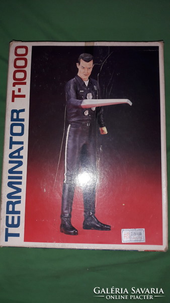 Retro TERMINATOR -T 1000 MAKETT FIGURA SZUPER ÉLETHŰ ROBERT PATRICK 40 CM dobozával a képek szerint