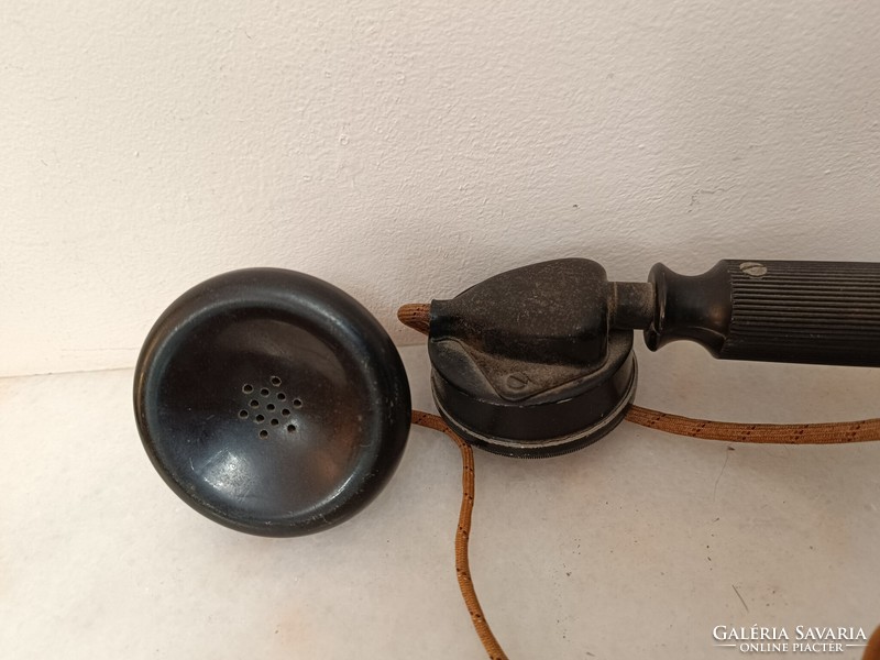 Antik telefon fali fadobozos fülhallgatós fa telefon kagylóval hallgató starožitný telefón 208 7501