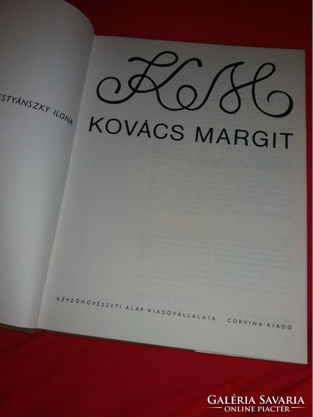 1985.P.Brestíánszky Ilona: KOVÁCS MARGIT élete, munkái vastag illusztrált könyv album CORVINA