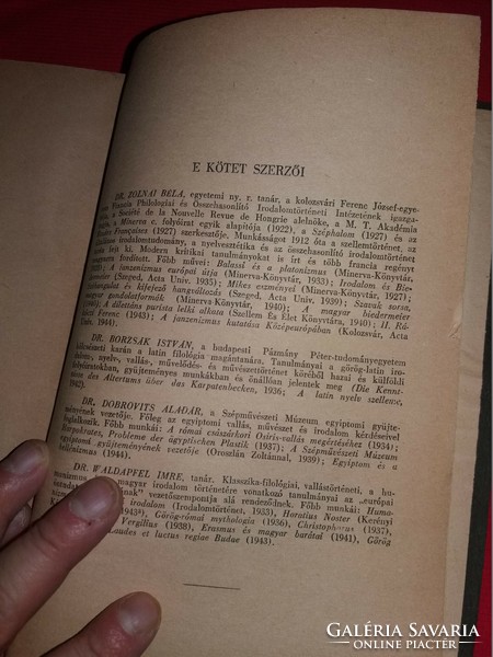 1944.Borzsák István: A világirodalom története I. könyv Singer és Wolfner