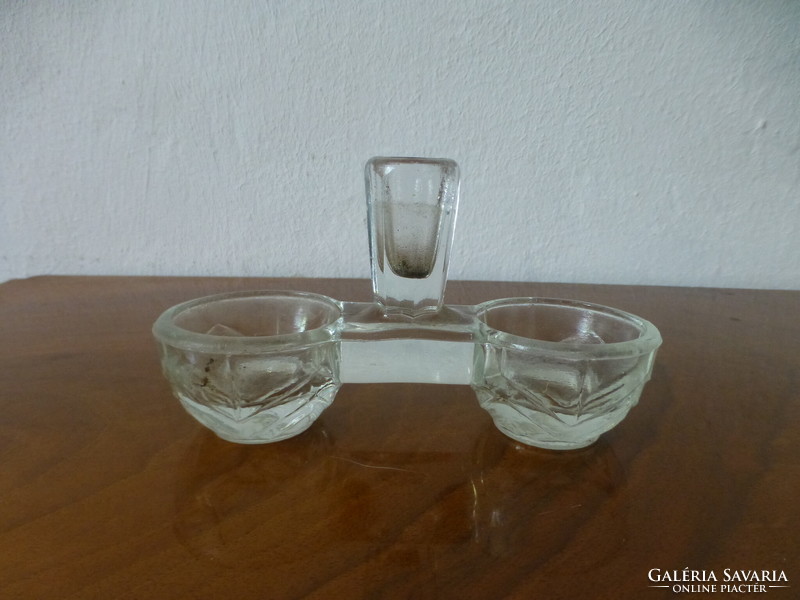 Antique glass spice holder