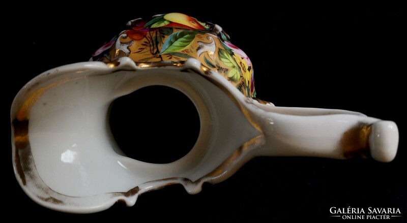 Dt/287. Antique hand painted bieder style thun (klösterle) porcelain pourer/jug and sugar bowl