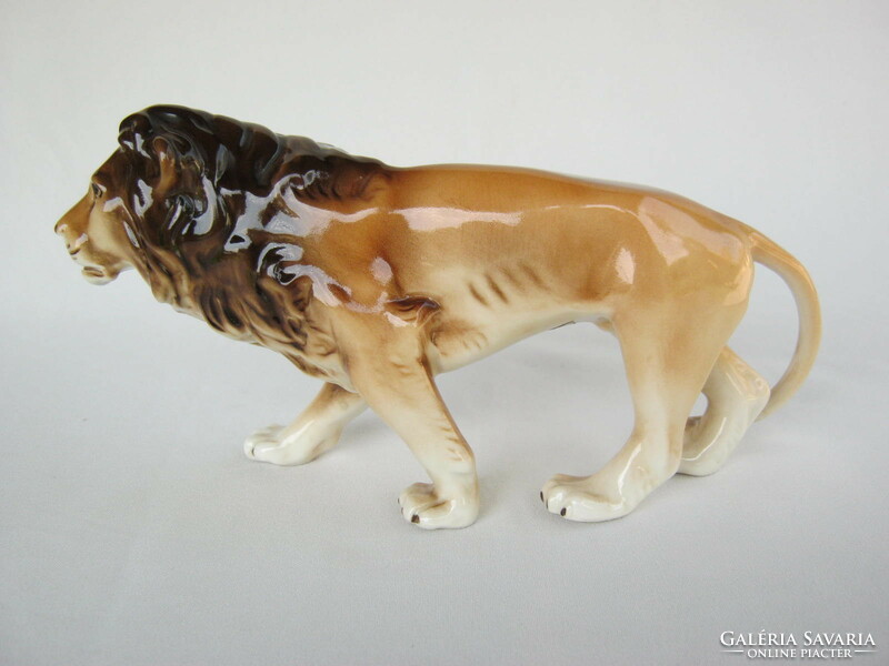 Royal dux porcelain lion