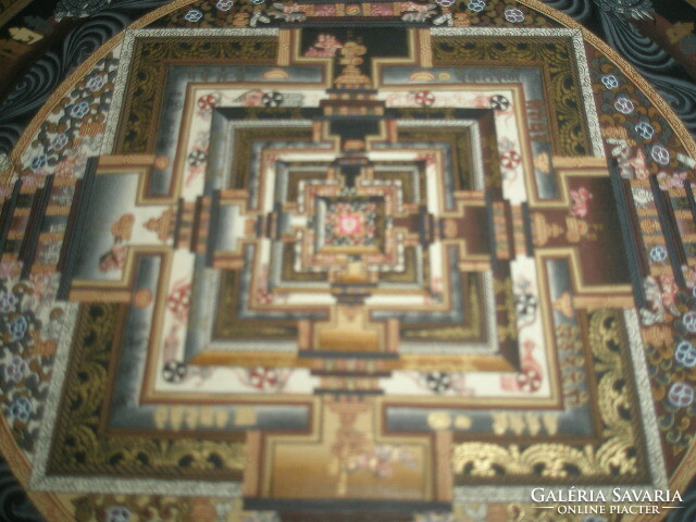 Tibetan Buddhist hand painted ! Kalachakra mandala