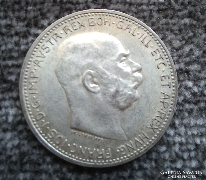 Austrian silver József Ferenc 1 crown 1915