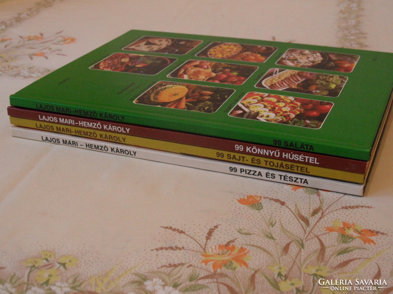 Lajos M. Hemző K. szakácskönyv csomag ( 4 db.)