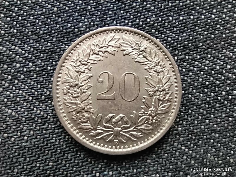 Switzerland 20 rappen 1969 b (id19163)