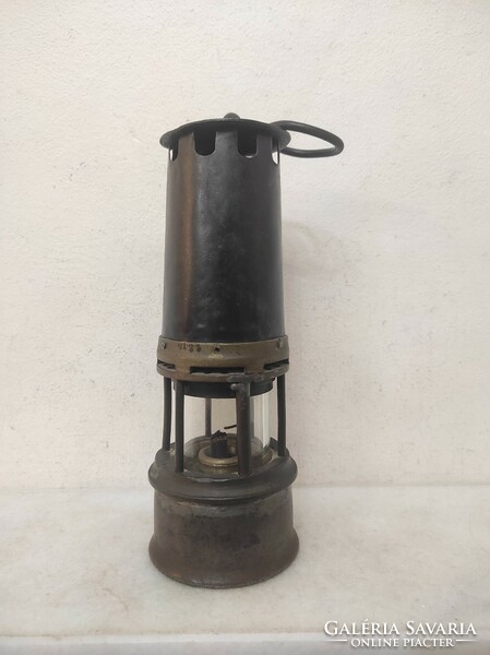 Antique miner's tool trencher bacter railway carbide lamp 491 7592