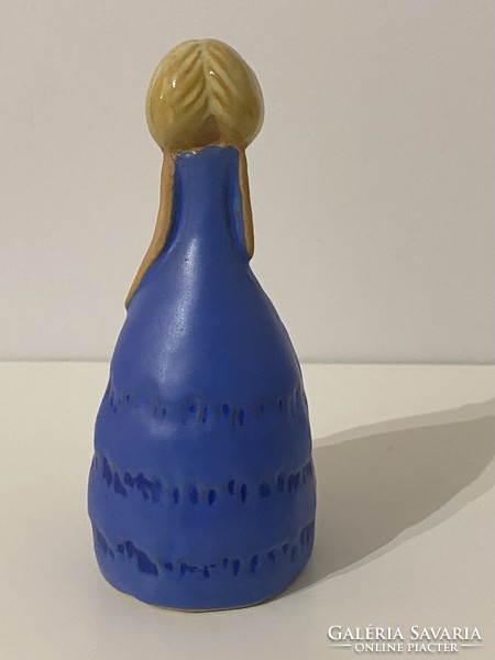 Norrmans Motala- Blaklint-kerámia váza '70s évek