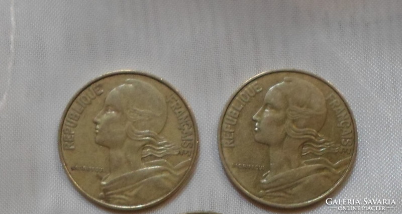 Francia pénz – érme, 20 centimes (1967, 1976, 1981)