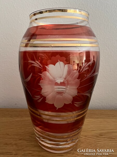 Polished Bohemian vase