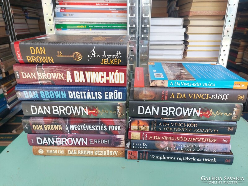 Dan brown and da vinci books 14 pieces. HUF 12,900.