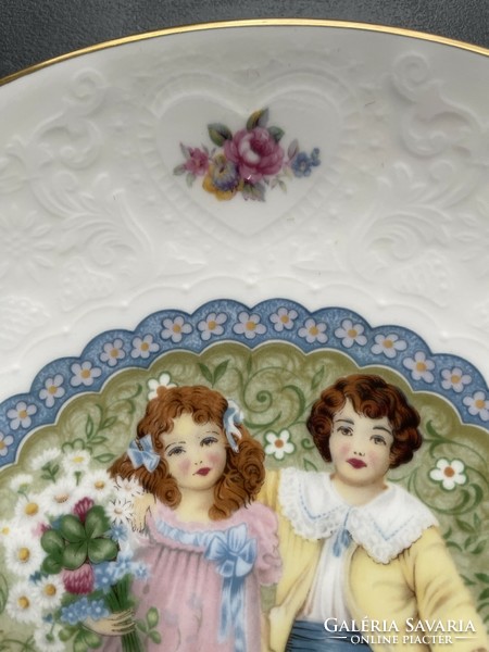 Royal Doulton Christmas, Valentine's Day English porcelain decorative plates, collector's items, 1976-77-78