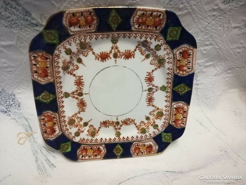 English porcelain faience small plate