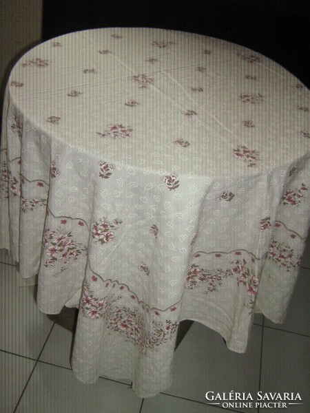 Beautiful vintage elegant floral tablecloth