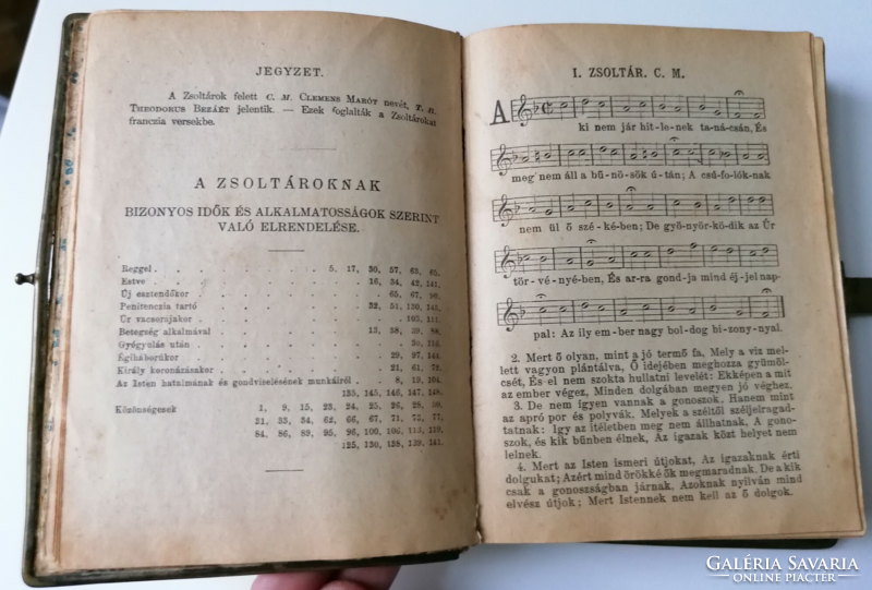 More than 100 years old antique songbook with copper clasp