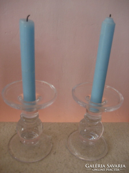 Glass candle holder 2 pieces