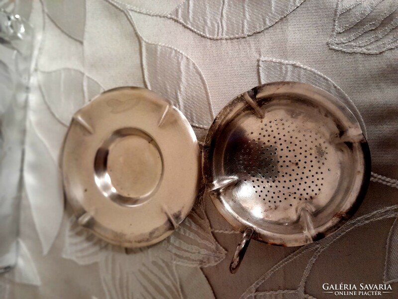Silver-plated 2-part tea filter holder