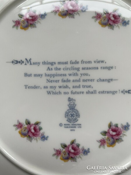 Royal Doulton Christmas, Valentine's Day English porcelain decorative plates, collector's items, 1976-77-78