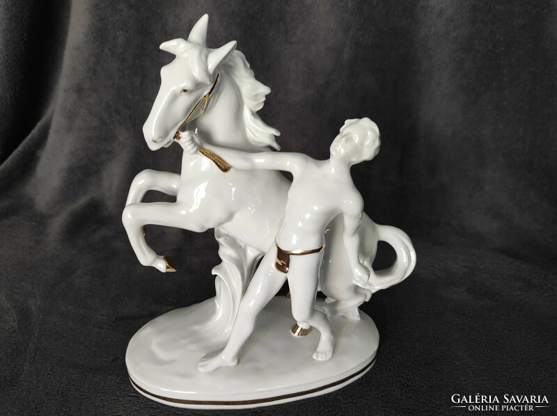 Carl Scheidig Gräfenthal Equestrian Figure - Model Number: 7555