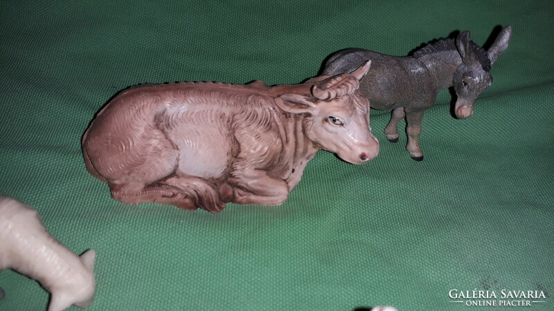 Antik olasz CHROMOPLASTO játék /BETHLEHEM figura állat szett EGYBEN szép állapotban  a képek szerint