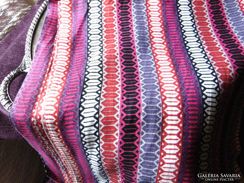 Beautiful multicolored - tasseled - beaded scarf, stole