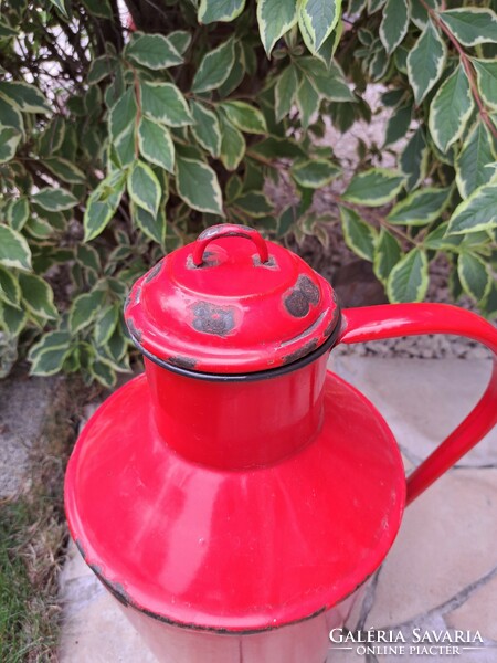 Can be used enameled enameled red Ceglédi kanna kanta nostalgia peasant decoration village