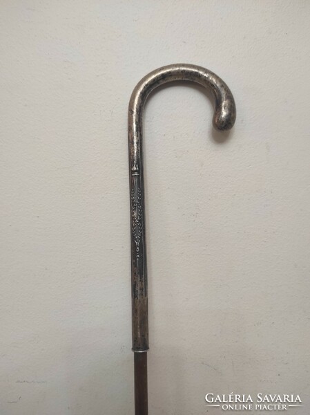 Antique parasol silver handle cane walking stick walking stick movie theater costume prop 589 7577