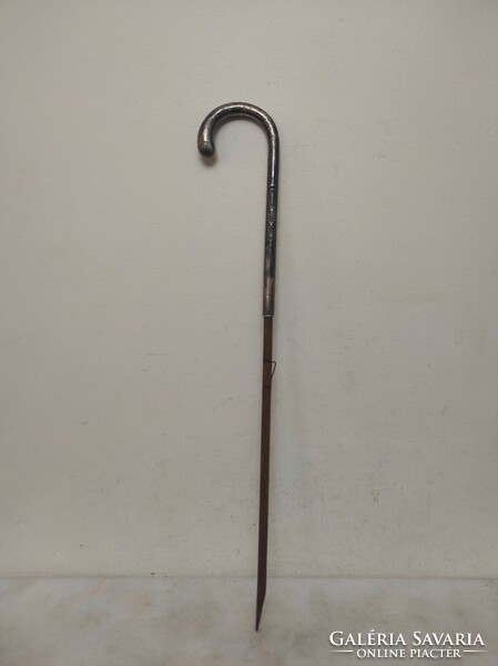 Antique parasol silver handle cane walking stick walking stick movie theater costume prop 589 7577
