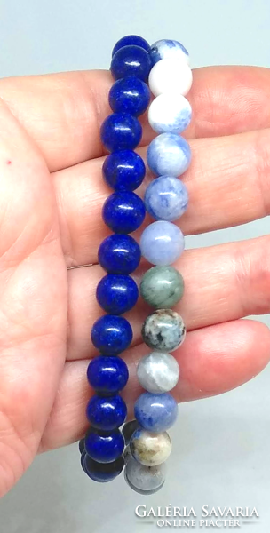 Men's bracelet made of lapis lazuli mineral beads 440