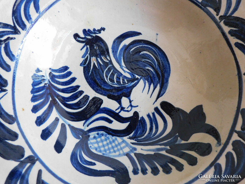 Old Korund rooster plate