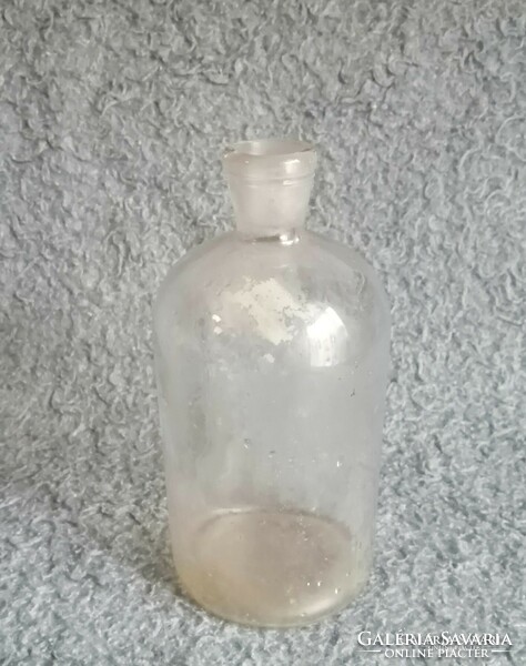Antique medicinal glass apothecary glass bottle 21.5 cm (6/d)