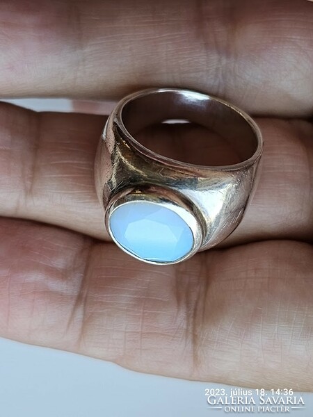 Opalit gyűrű 925 ezüstben