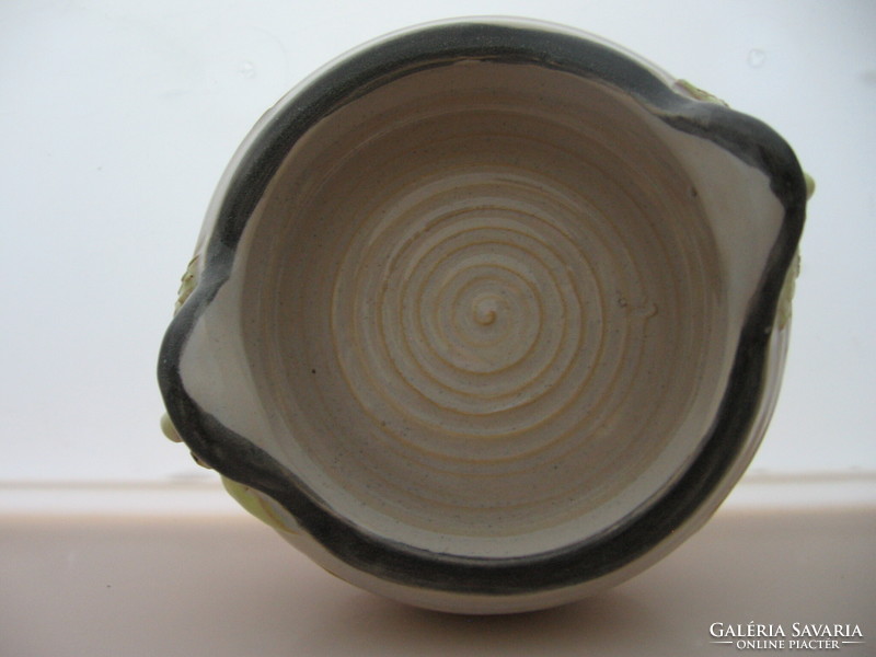 Faun head ceramic bowl