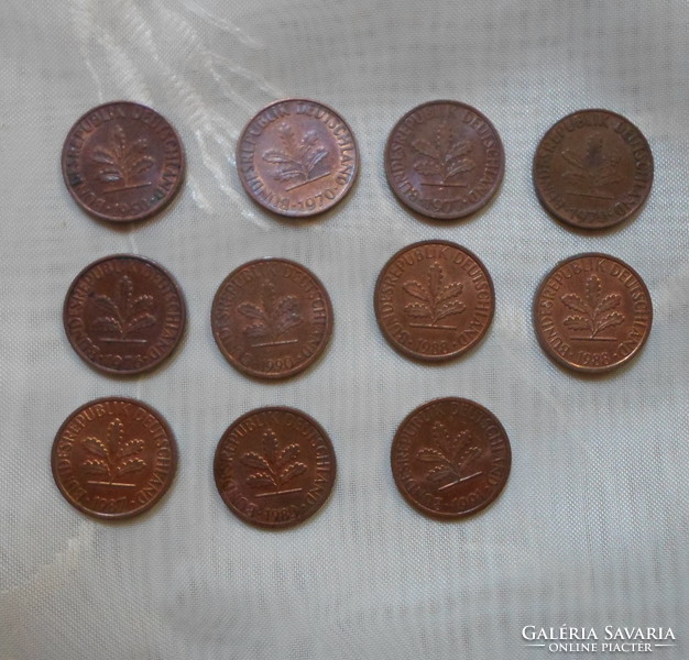 Német pénz – érme, 1 Pfennig (D, München)
