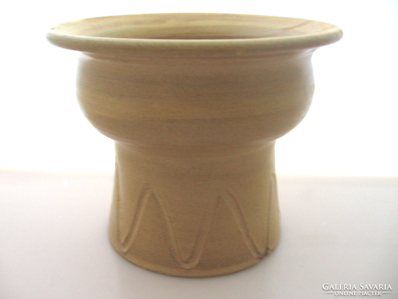 Drapp ceramic bowl, vase