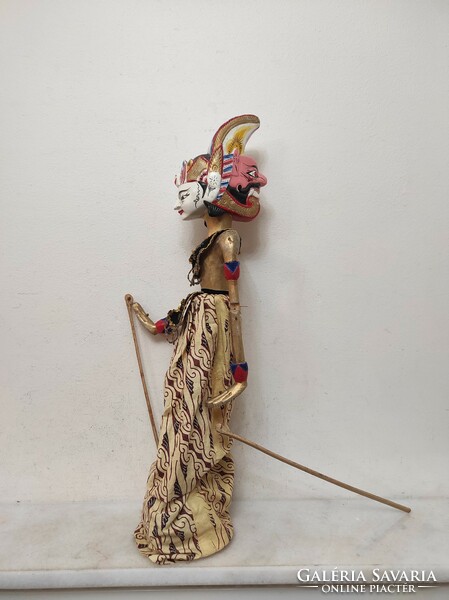 Antique puppet Indonesia Indonesian Javanese typical Jakarta batik costume marionette 581 7572