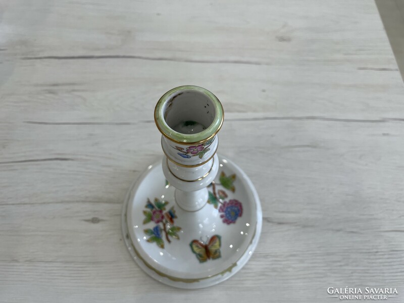 Porcelain candle holder with Victoria pattern from Herend