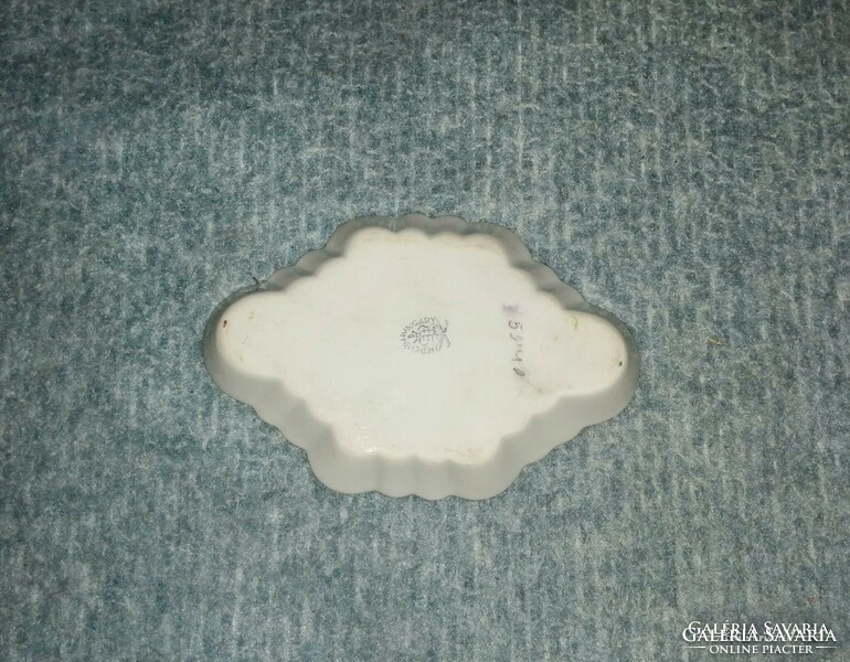 Herendi porcelán Viktória mintás hamutál 8,5*12,5 cm ( (H-1)