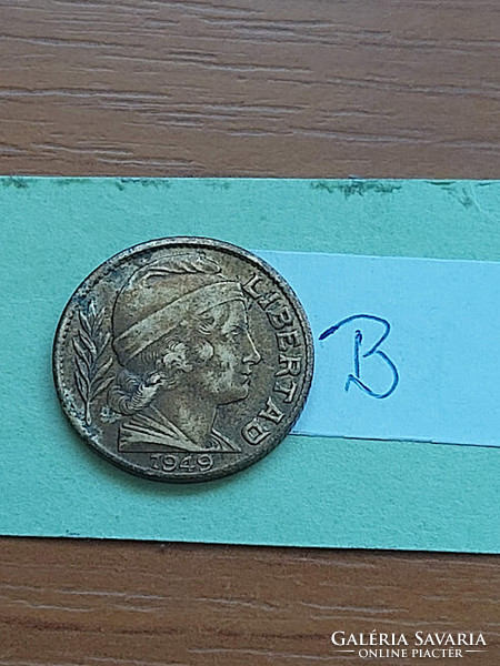 Argentina 20 centavos 1949 aluminum bronze #b