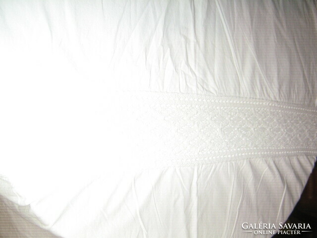 Beautiful duvet cover with white lace inserts