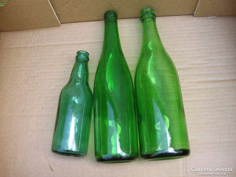 3 db retro zöld palack csomag