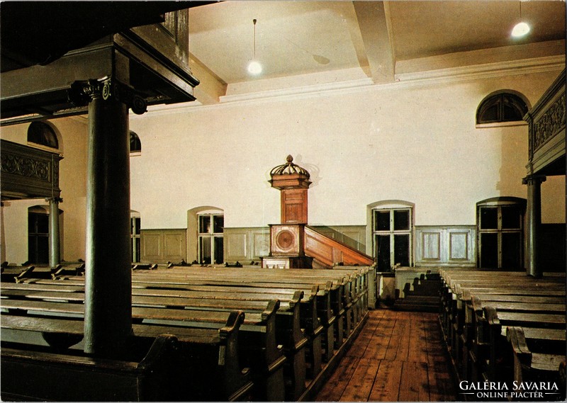 Debrecen, Debrecen, reformed college, oratory 1981 postcard