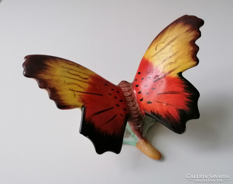 Nagyobb kerámia pillangó, lepke, 11cm