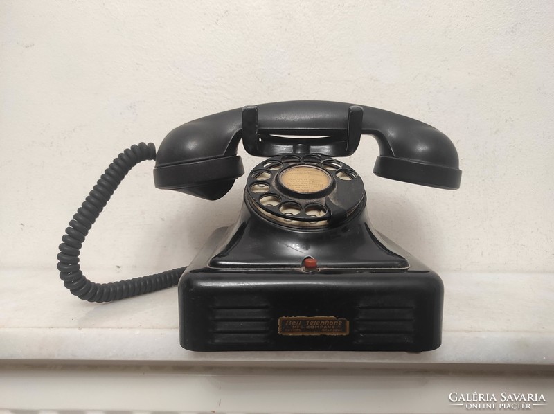 Antik telefon asztali tárcsás telefon 1930-as évek starožitný telefón 489 7498